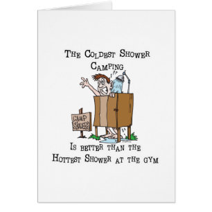 Cartão Chá de acampamento