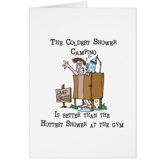 Cartão Chá de acampamento (Frente)