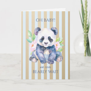 Cartão Chá de Bebê Panda Personalizado