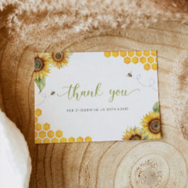 Cartão Chá de fraldas De Amor Obrigado