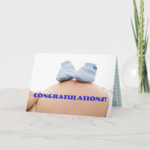 Cartão Chá de fraldas feliz