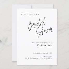 Cartão Chá de panela Minimalista Simples