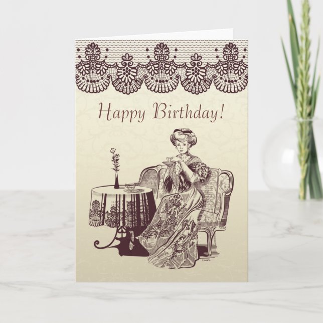 Cartão chá de senhorita (Frente)