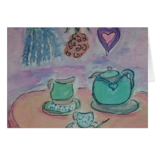 Cartão chá-tempo
