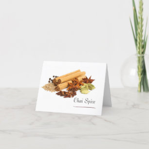 Cartão Chai Spice Note Cards