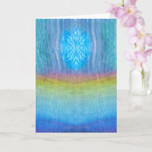 Cartão Chakra Simmer, Luz Arco-Íris, Meditação Érea