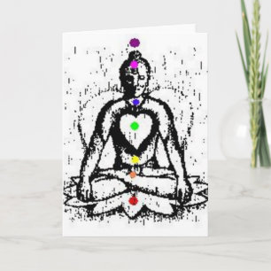 Cartão chakra yoga card