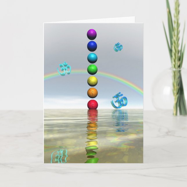 Cartão chakras white (Frente)