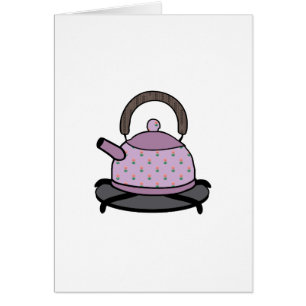 Cartão Chaleira de chá