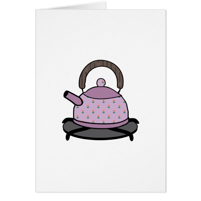 Cartão Chaleira de chá (Frente)