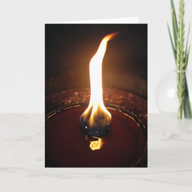 Cartão chama dançante (Frente)