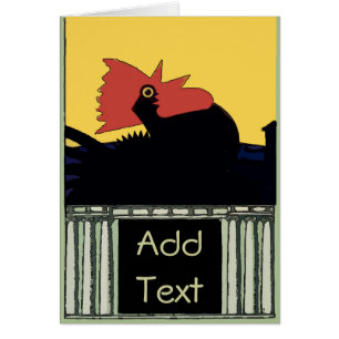 Cartão Chamada da manhã do galho