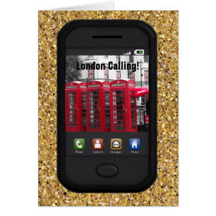 Cartão Chamada de Londres