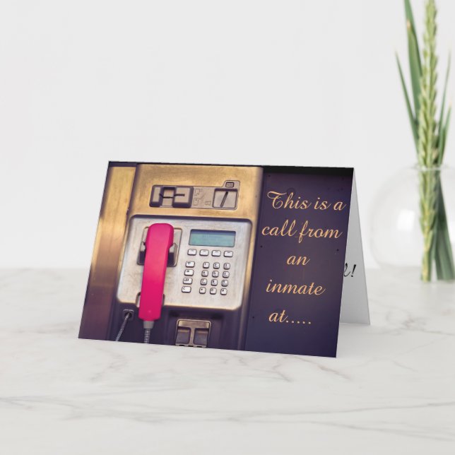 Cartão Chamada telefônica (Frente)