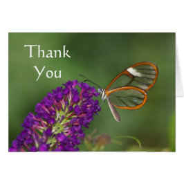 Cartão Chamam-me Clear-wing Obrigado