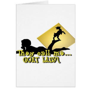 Cartão Chamam-me SENHORA da CABRA!