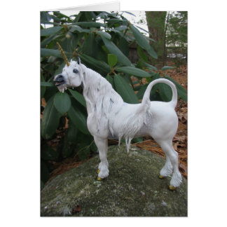 Cartão Chamando Unicorn