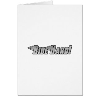 Cartão Chamas da motocicleta - duro do passeio