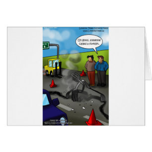 Cartão Chame um garfo Engraçado Presente Camisetas Mogas 