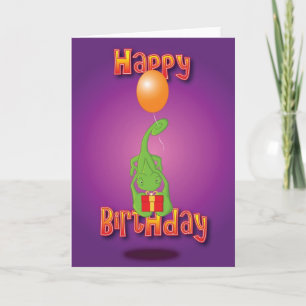 Cartão chameleon - balloon - happy birthday