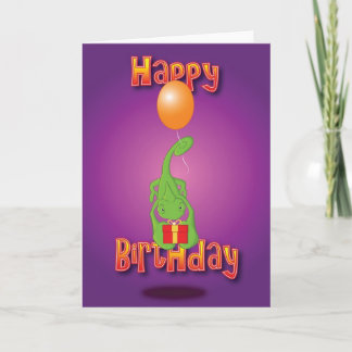 Cartão chameleon - balloon - happy birthday