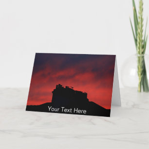 Cartão Chaminés de pôr do sol personalizáveis
