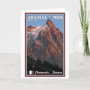 Cartão Chamonix - Aiguille du Midi