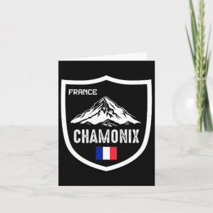 Cartão Chamonix França Ski Resort Skiing Mountain French