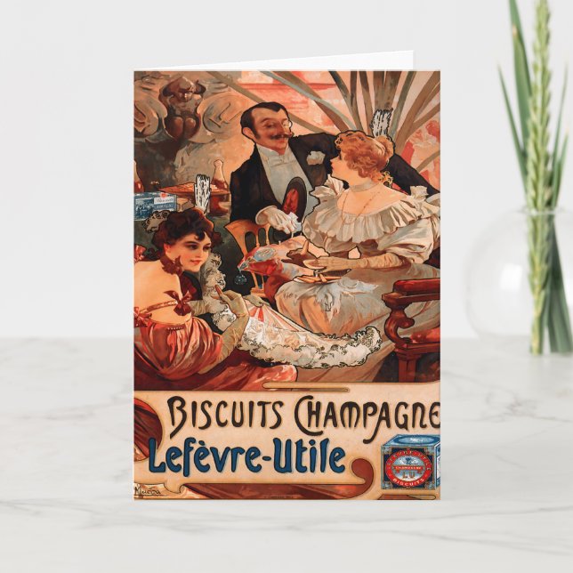 Cartão champagne French Vintage (Frente)