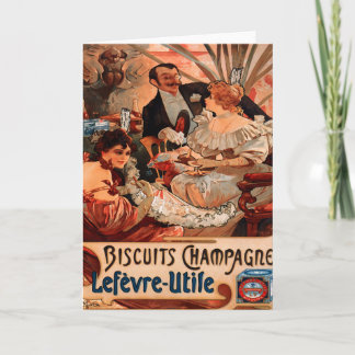 Cartão champagne French Vintage