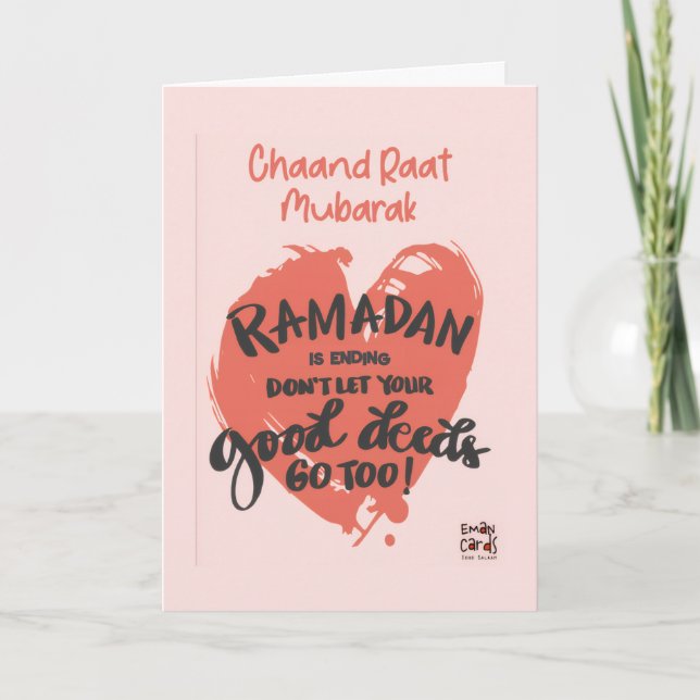 Cartão Chand Raat Mubarak - Ramadão (Frente)