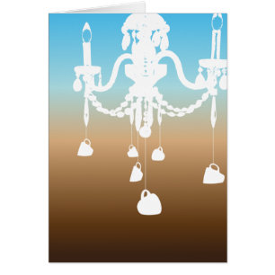 Cartão Chandelier (café céu)