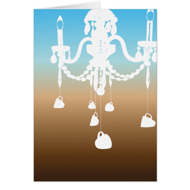 Cartão Chandelier (café céu) (Frente)