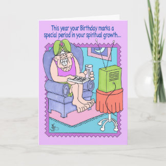 Cartão CHANNEL SURFING Birthday Card
