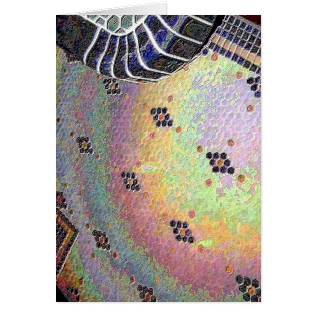 Cartão Chão de Cozinha com Hexágono (Frente)