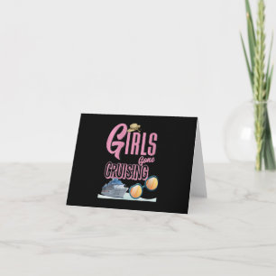 Cartão Chapéu de juta feminino Girls Gone Cruising