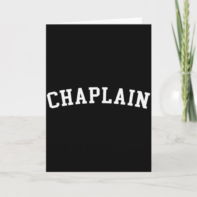 Cartão Chaplain  (Frente)
