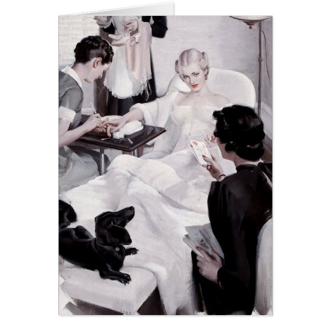 Cartão Charles Edward Chambers: Manicure (Frente)