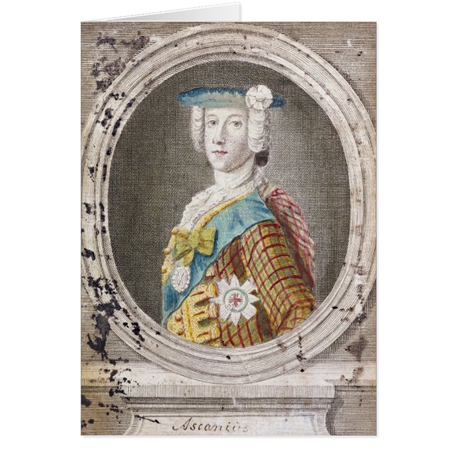 Cartão Charles Edward Stuart (Frente)