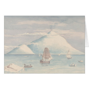 Cartão Charles Hamilton Smith - Beaufort Island and Mount