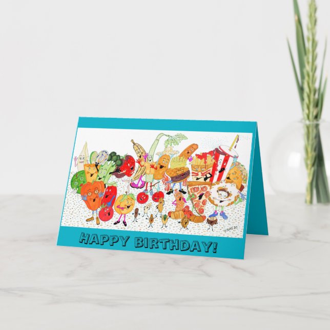 Cartão Charles Pals 'Happy B.day' Card (Frente)