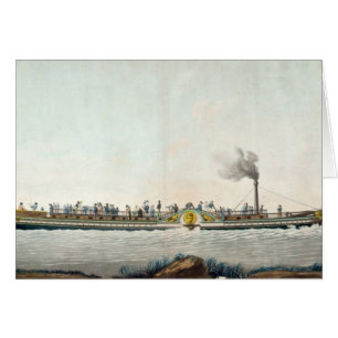 Cartão Charles-Philippe, o primeiro barco a vapor