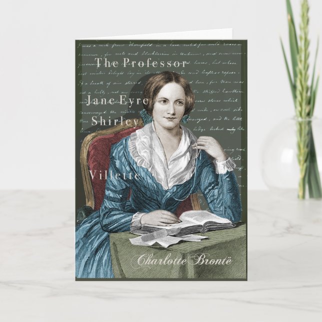 Cartão Charlotte Bronte (Frente)