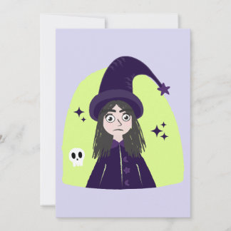 Cartão Charming Angry Cute Witch