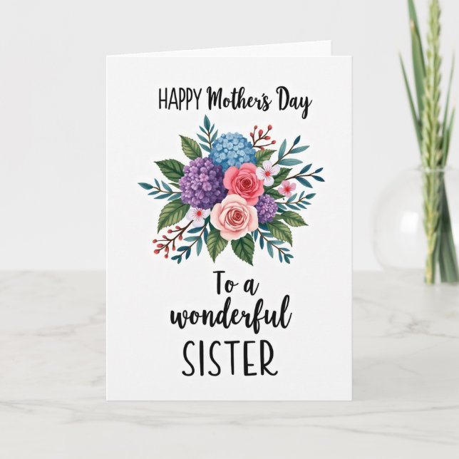 Cartão Charming Mothers Day Script Card (Frente)