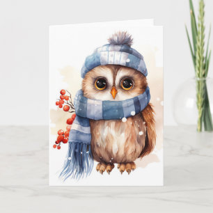 Cartão Charming Winter Owy Whimsy