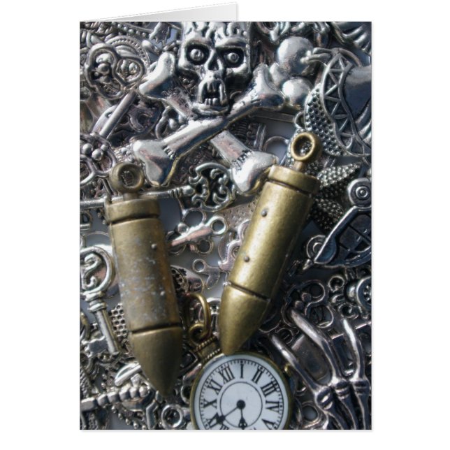 Cartão Charms Steampunk (Frente)