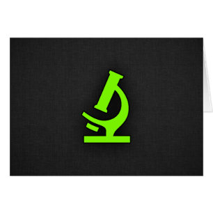Cartão Chartreuse, Microscópio Verde Neon
