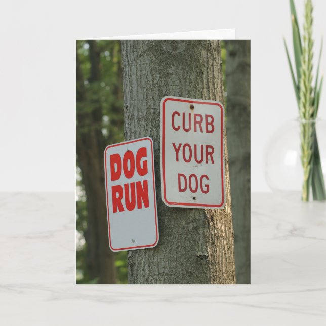 Cartão Chasing My Tail (Frente)