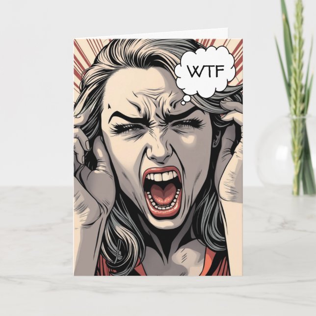 Cartão Chateado com a reeleição do Trump Democrat (Frente)